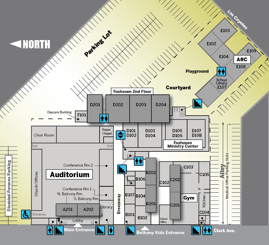 Bethany College Campus Map